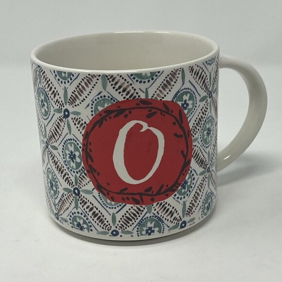 Anthropologie mug monogram O Oscar Wilde red - Picture 1 of 5